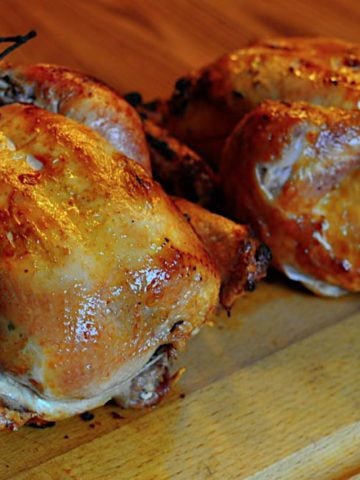 Rotisserie Chicken, Dry Brined with Rosemary, Lemon, and Garlic | DadCooksDinner.com