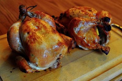 Rotisserie Chicken, Dry Brined with Rosemary, Lemon, and Garlic | DadCooksDinner.com