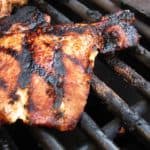 Grilled Thin Pork Chops, Quick Brinerated