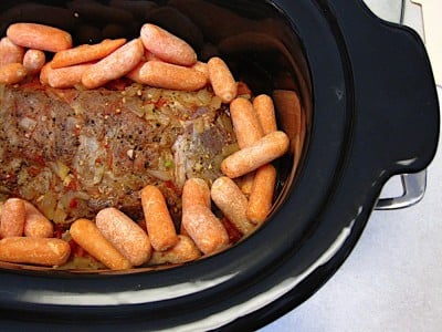 Everything in the slow cooker