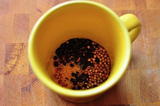 Spices in a cup