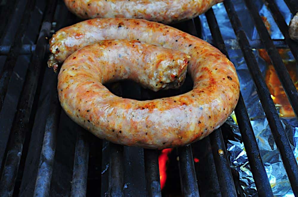 Grilled Smoked Sausage - Out Grilling