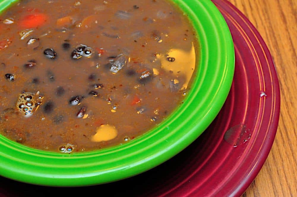 Pressure Cooker Black Bean Soup