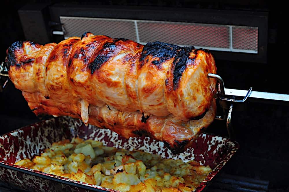 Rotisserie Boneless Pork Loin with Apricot Glaze