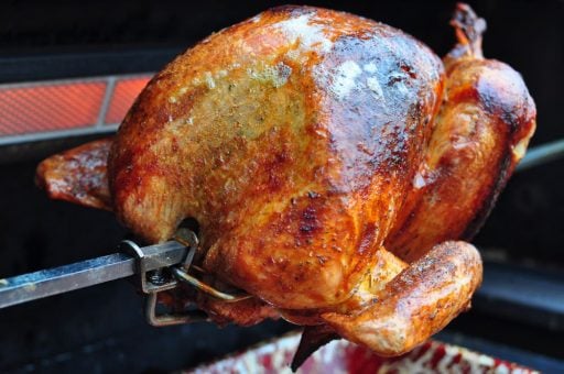 Rotisserie Turkey with Cajun Dry Brine | DadCooksDinner.com