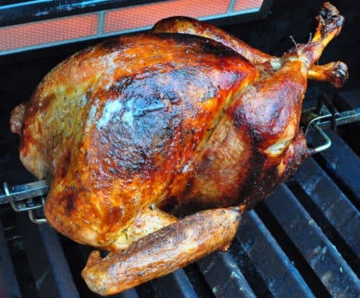 Rotisserie Turkey with Cajun Dry Brine | DadCooksDinner.com