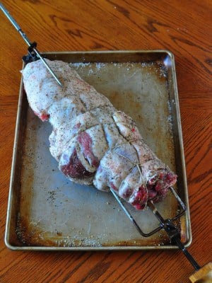 Dry brined, trussed and ready for the grill