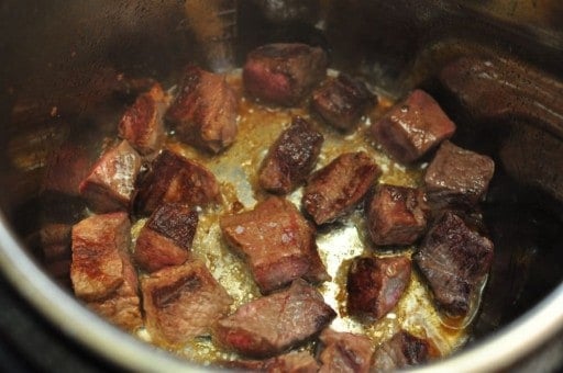 Pressure Cooker Beef Stew with Mushrooms | DadCooksDinner.com