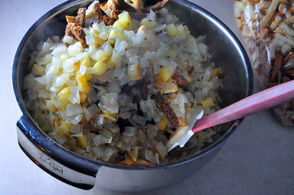 Sautéed onions and apples