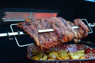 Rotisserie Spare Ribs with Garlic, Oregano and Spanish Paprika Rub