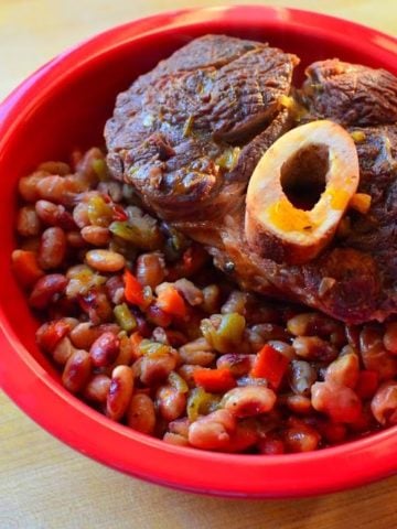 Pressure Cooker Beef Shank and Anasazi Beans | DadCooksDinner.com