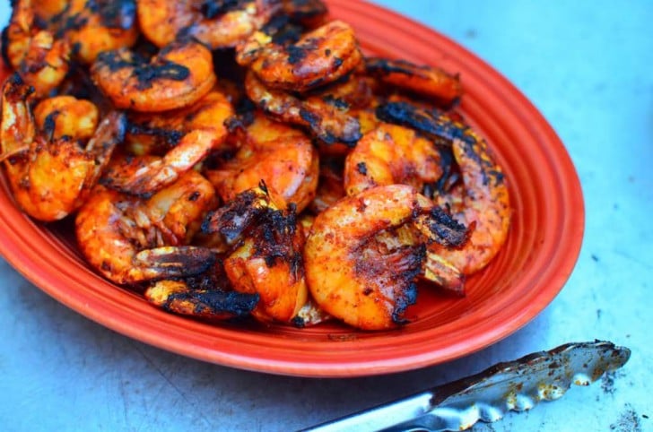 Grilled Peel and Eat Shrimp With Smoked Paprika Spice Paste