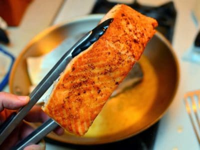 Seared piece of salmon