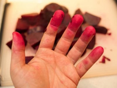 Beet fingers!