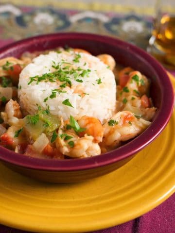 Pressure Cooker Shrimp Étouffée