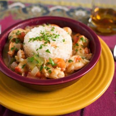 Pressure Cooker Shrimp Étouffée