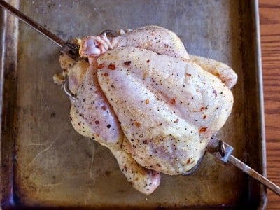 Dry Brined, Trussed and Spit