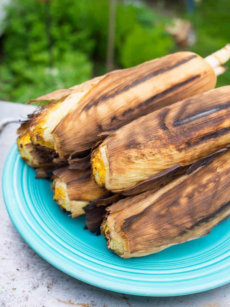 Grilled Corn In The Husk - DadCooksDinner