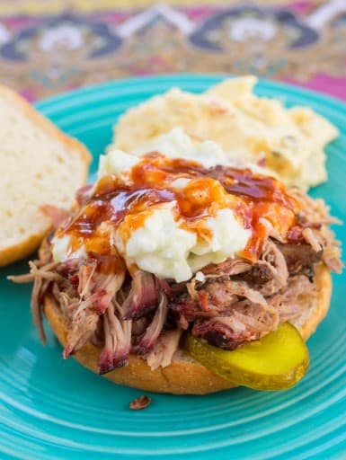 BBQ Pulled Pork on a Kettle Grill (Grilling Basics) | DadCooksDinner.com