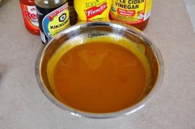 Homemade mustard BBQ sauce