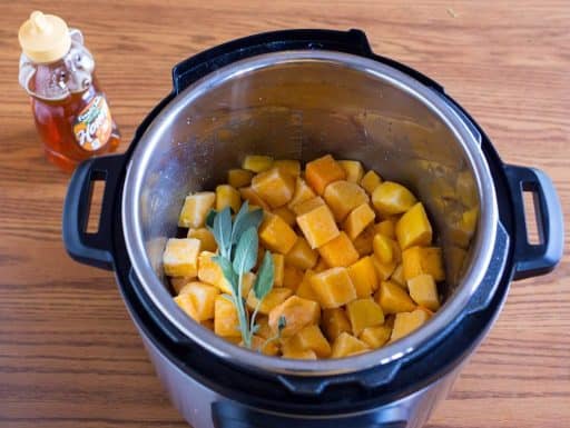 Pressure Cooker Butternut Squash with Sage and Honey | DadCooksDinner.com