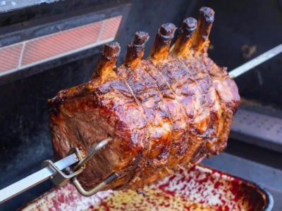 Rotisserie Prime Rib Roast | DadCooksDinner.com