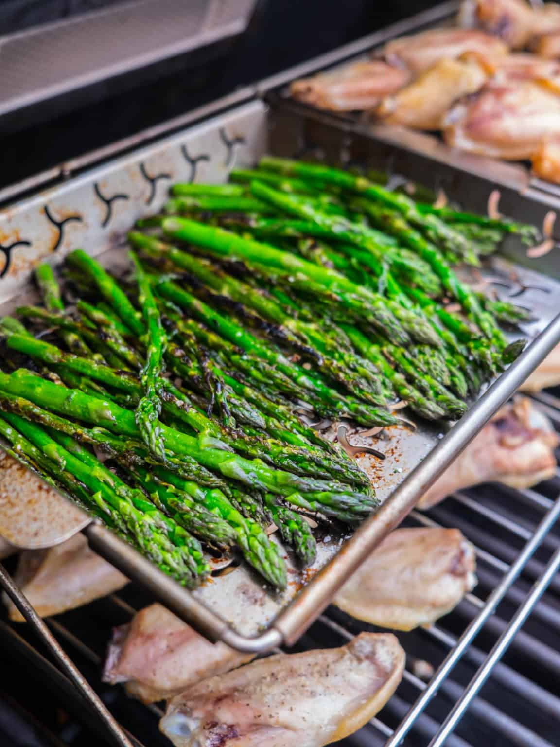 Grill Roasted Asparagus DadCooksDinner