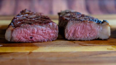 Grilled Thick Cut New York Strip with Reverse Sear-0874
