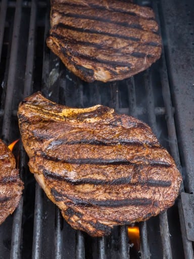 Grilled Ribeye Steaks with Tex-Mex Rub | DadCooksDinner.com