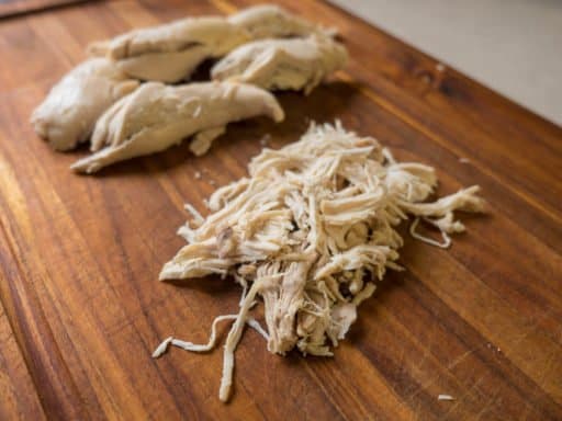 Pressure Cooker Chicken Broth and Shredded Chicken