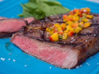 Sous Vide Grilled Ribeye with Salsa Criolla