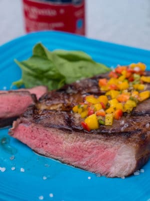 Sous Vide Grilled Ribeye with Salsa Criolla