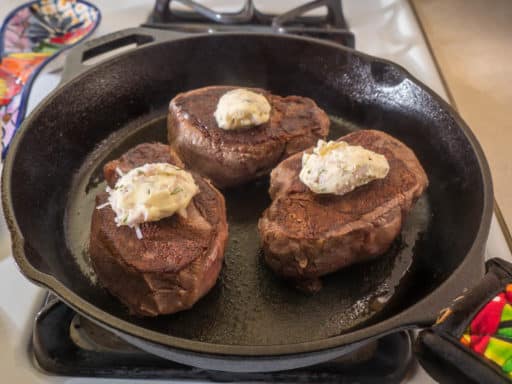 Sous Vide Filet Mignon with Shallot Rosemary Butter | DadCooksDinner.com