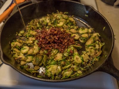 Shaved Brussels Sprouts with Bacon and Honey-1080362
