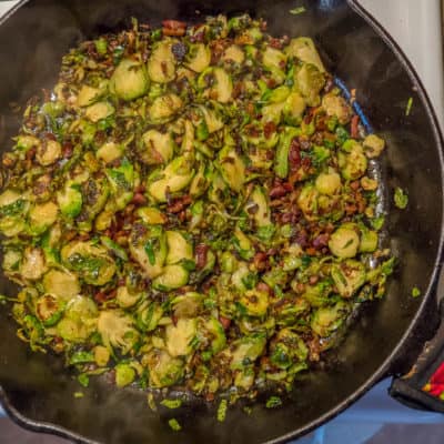 Shaved Brussels Sprouts with Bacon and Honey-1080368