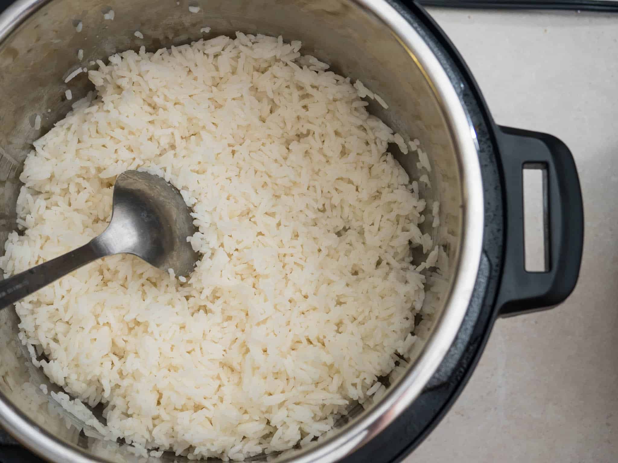 Pressure Cooker White Rice DadCooksDinner