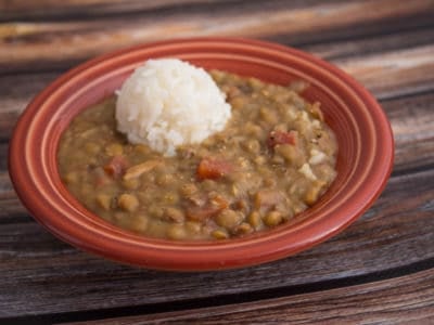 Pressure Cooker Lentil and Bacon Soup