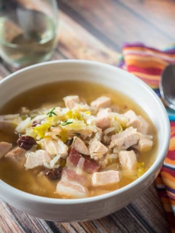 Pressure Cooker Turk-A-Leekie Soup