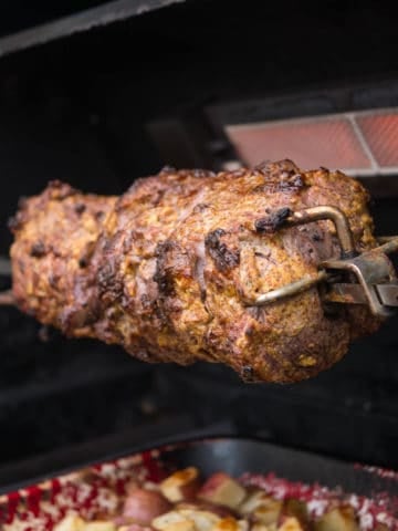 Rotisserie Beef Tenderloin with Horseradish Mustard Crust