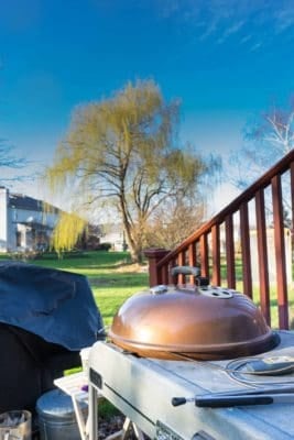 Grilling on a beautiful spring day