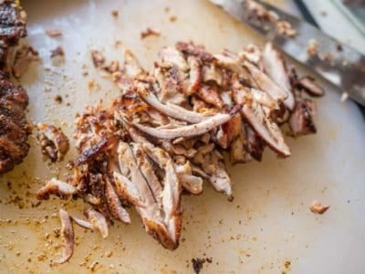 Grill Smoked Chicken Thigh Tacos - DadCooksDinner.com