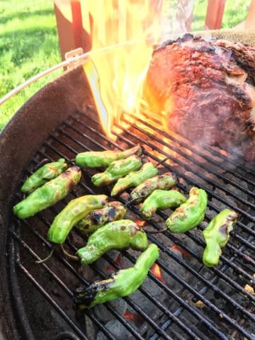 Grilled Shishito Peppers | DadCooksDinner.com