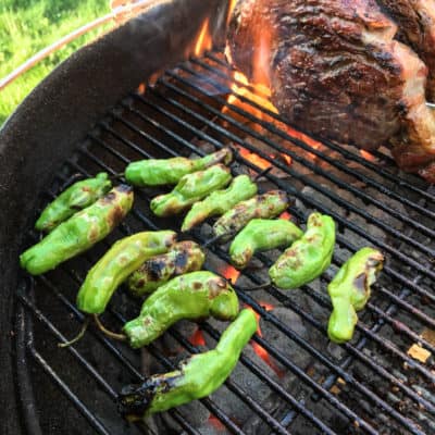 Grilled Shishito Peppers | DadCooksDinner.com