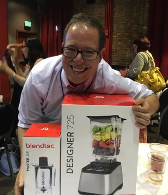 Me and my winning BlendTec Blender |DadCooksDinner.com