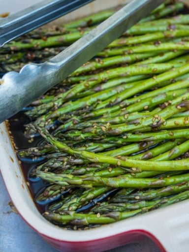 Grilled Teriyaki Asparagus | DadCooksDinner.com