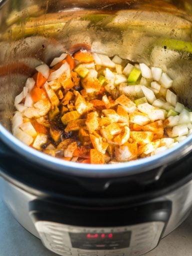 Pressure Cooker Lentil Sausage Soup | DadCooksDinner.com