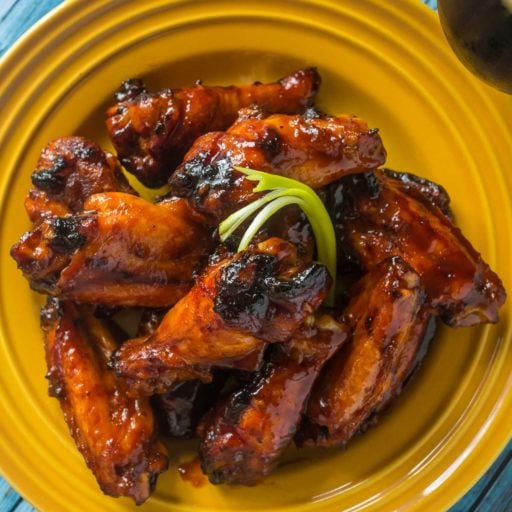 Grilled Korean Chicken Wings | DadCooksDinner.com