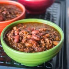 Pressure Cooker Quick Chili with Canned Beans-image