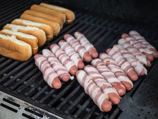 Grilled Mexican Hot Dogs | DadCooksDinner.com