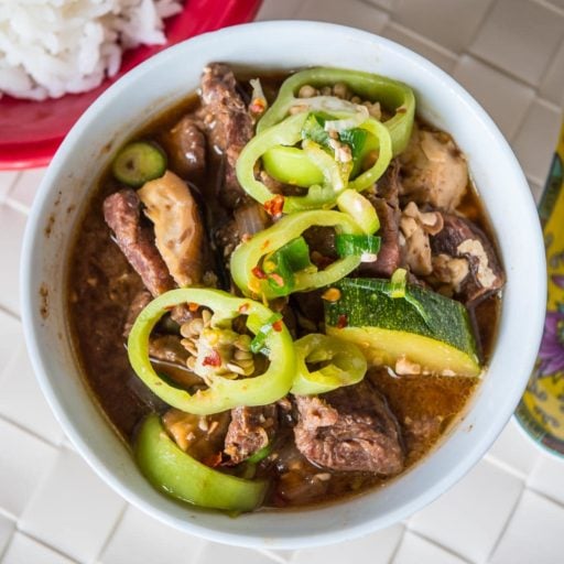 Pressure Cooker Korean Beef Stew (Doenjang Jjigae) | DadCooksDinner.com